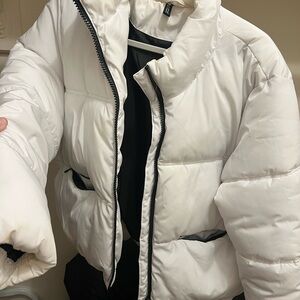 Women's White Puffer Jacket
